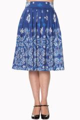 Banned Follow You Vintage Retro Skirt - White or Blue