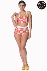 Banned Crazy Daisy Built Up Plus Size Bikini Top