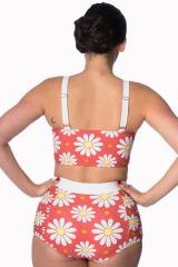 Banned Crazy Daisy Built Up Plus Size Swim Bottoms