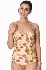 Banned Parasol Ruching Plus Size Swimsuit