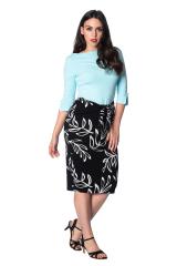 Dancing Days Palm Pencil Skirt
