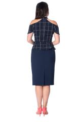 Dancing Days Chill Checks Peplum Top 