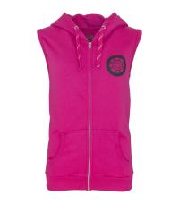 Sweet80 Suck It Up Sleeveless Zip Hoodie - Pink