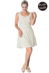 Banned Make a Wish Tabs Plus Size Dress - Green or Off-White