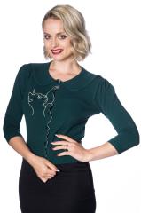 Banned Cat Scallop Collar Cardigan - 8 Colours Available
