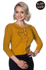 Banned Plus Size Cat Scallop Collar Cardigan - 8 Colours Available