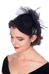 Lost Queen Spring Twister Fascinator - Black or White