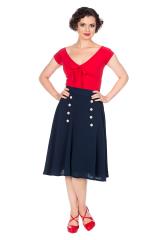 Dancing Days Vintage Flared Cute As A Button Skirt - Available in 7 Colours