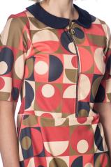 Banned Geo Circles Dress- Pink or Blue