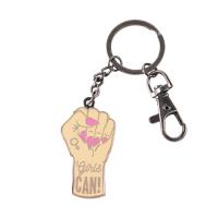 Punky Pins Girls Can Keyring