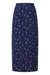 Lost Queen Spring Sprig Print Long Line Skirt