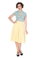 Dancing Days Vintage Flared Cute As A Button Skirt - Available in 7 Colours