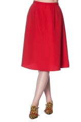 Banned Sue-Ellen Bias Cut Skirt - Black, Red or Burgundy