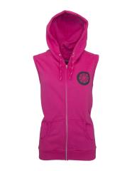 Sweet80 Suck It Up Sleeveless Zip Hoodie - Pink