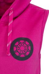 Sweet80 Suck It Up Sleeveless Zip Hoodie - Pink