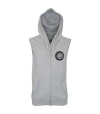 Sweet80 Suck It Up Sleeveless Zip Hoodie - Heather Grey