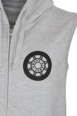 Sweet80 Suck It Up Sleeveless Zip Hoodie - Heather Grey