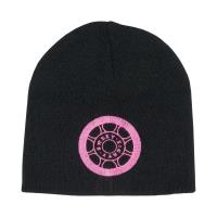 Sweet80 Wheel Logo Beanie - Black / Hot Pink