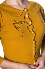 Banned Plus Size Cat Scallop Collar Cardigan - 8 Colours Available