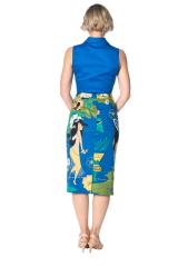 Dancing Days Tiki Nights Tie Front Shirt