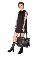 Lost Queen Urban Vamp Collar Studs Dress