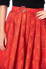 Dancing Days Vintage Retro Florida Jacquard Skirt - Red or Cream