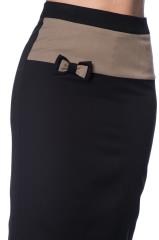 Dancing Days Colour Block Plus Size Vintage Pencil Skirt - Black or Blue