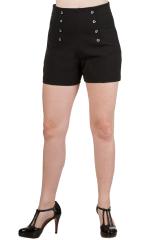 Banned Stay Awhile Shorts - Black or Navy