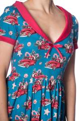 Banned Christmas Drive Thru Collar Dress