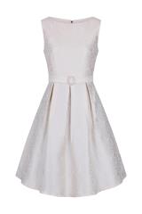 Dancing Days Retro Florida Jacquard Dress - Red or Cream