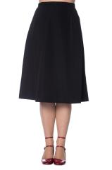 Banned Sue-Ellen Bias Cut Skirt - Black, Red or Burgundy
