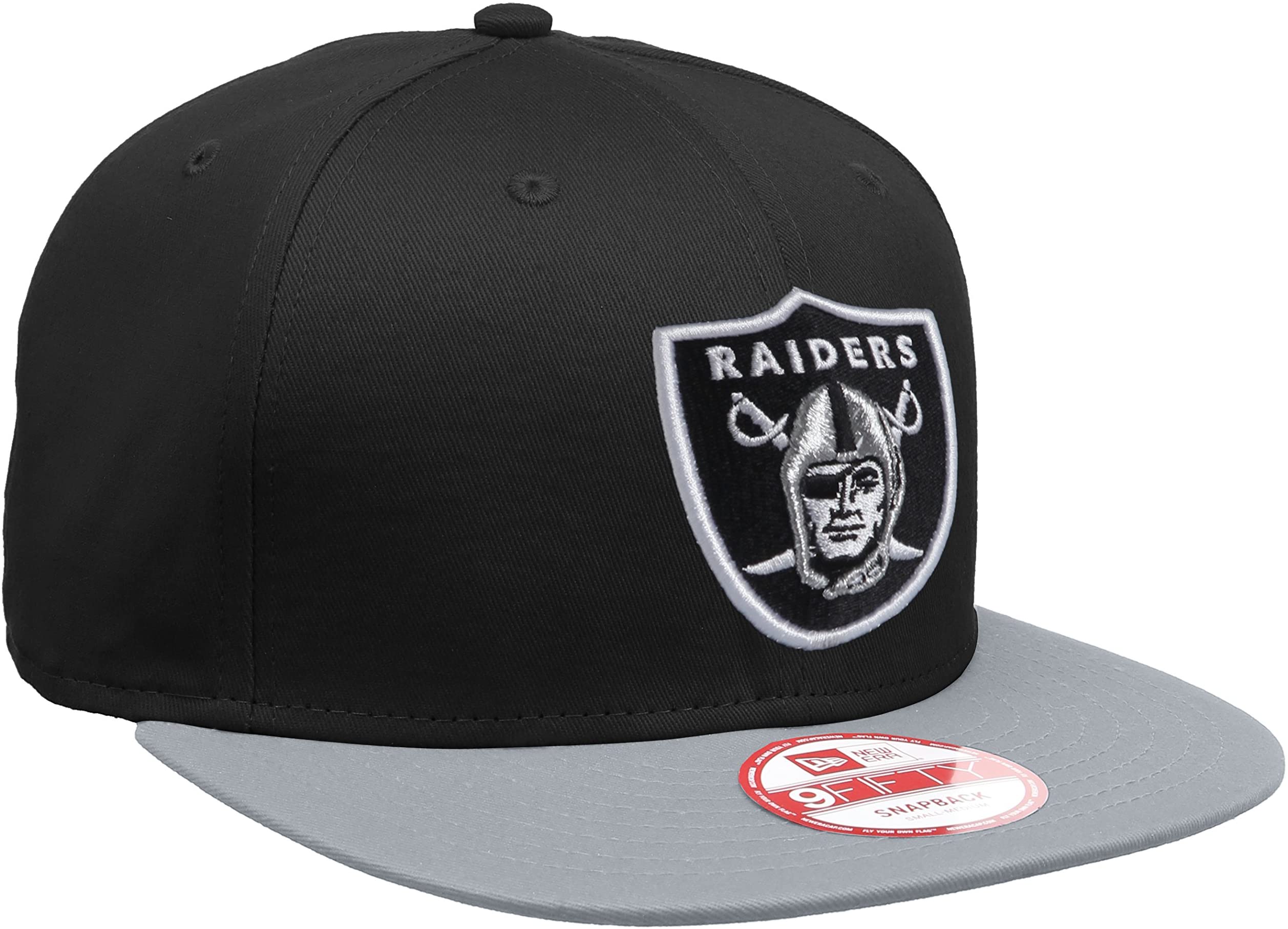 192525301615 black/grey NEW ERA Oakland Raiders sideline away 9fifty snapback cap 